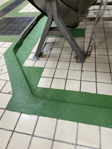 食品工場床補修工事 - 茨城県