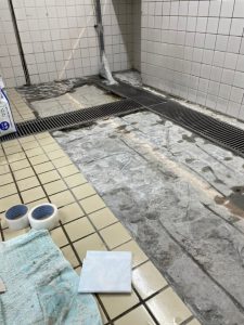 食品工場床補修工事 - 茨城県