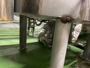 飲料製造工場塗床工事-群馬県