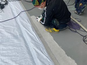 住宅ガレージ塗床改修工事 - 群馬県前橋市