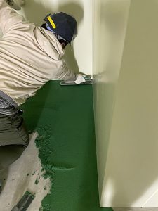 スーパーマーケット新築水系硬質ウレタン塗床工事