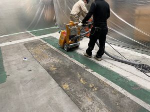 部品工場エポキシ樹脂モルタル塗床工事-群馬県