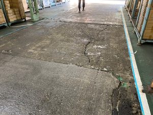 部品工場エポキシ樹脂モルタル塗床工事-群馬県