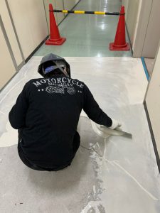 エントランス塗床工事-埼玉県