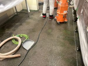 スーパーマーケット厨房/水系硬質ウレタン塗床工事-埼玉県