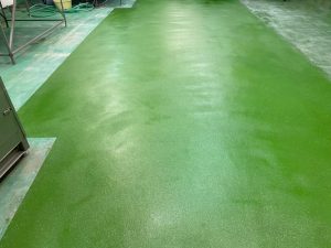 食品工場/水系硬質ウレタン（タフクリートMH）塗床工事-埼玉県