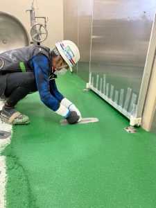 給食センター/水系硬質ウレタンモルタル工法タフクリートMH-埼玉県