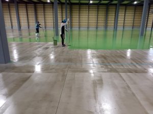 倉庫/新築工事・床防塵塗装-新潟県