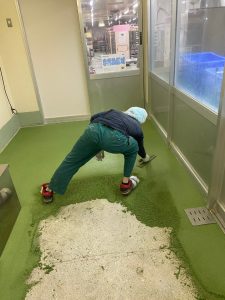 病院厨房全室/塗床改修工事-群馬県