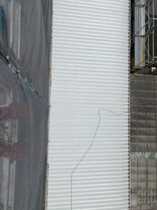 小学校/折半屋根塗膜除去-神奈川県