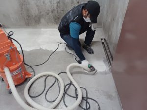 マンションゴミ置き場/エポキシ防滑工法-千葉県