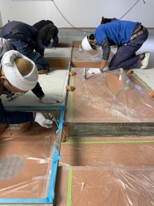 新築厨房/水系硬質ウレタンモルタル工法-東京都