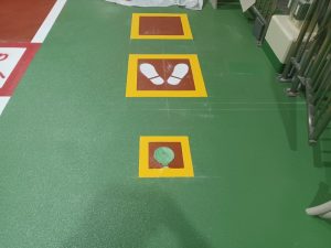 車検整備工場/エポキシ流し延べ防滑工法-東京都