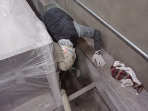 飲料工場/水系硬質ウレタンピット工事-群馬県