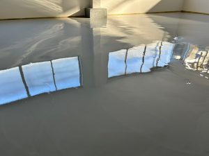 金属加工工場/エポキシペースト塗床工事-茨城県