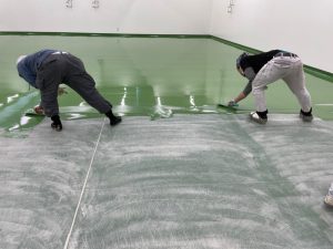 新築食品工場/水系硬質ウレタンペースト工法-千葉県