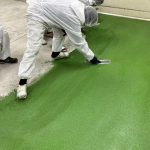 食品工場/水系硬質ウレタンモルタル塗床工事-群馬県