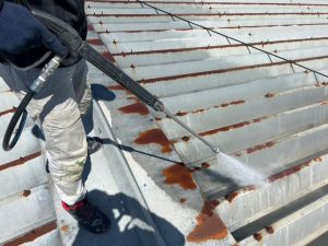 工場屋根/遮熱塗装工事-茨城県