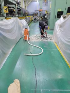 自動車部品製造工場/床改修工事-群馬県