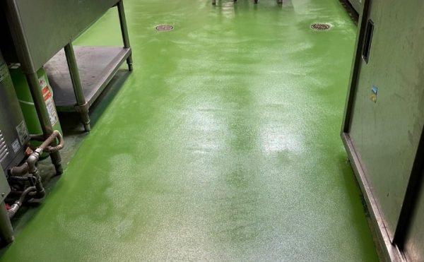 厨房/水系硬質ウレタンモルタル塗床工事-群馬県