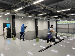 工場/新築帯電防止塗床工事-長野県