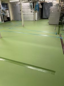 食品工場/水系硬質ウレタンモルタル+ペースト工法-東京都