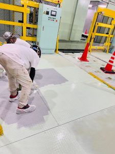 機械工場/滑り止め仕上げ工事-栃木県