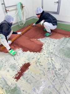 食品工場/水勾配水系硬質ウレタン塗床工事-群馬県