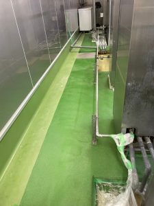 食品工場/水系硬質ウレタンペースト工法-群馬県