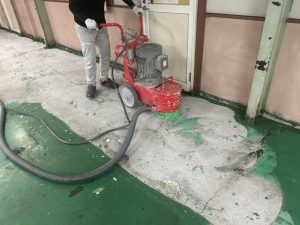 金属加工工場/エポキシペースト塗床工事-群馬県