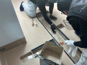 飲食店厨房/水系硬質ウレタン塗床工事-東京都
