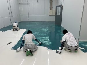 機械工場/塗床改修工事-群馬県