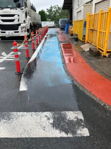 自動車部品工場/歩行帯凹凸改修工事-群馬県