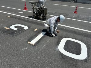 食品工場/STOP停止線白線工事-群馬県