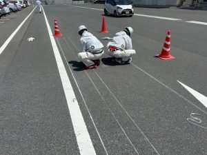 食品工場/STOP停止線白線工事-群馬県