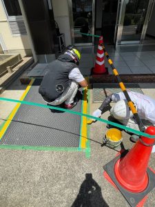 自動車部品工場/歩行帯安全対策工事-群馬県