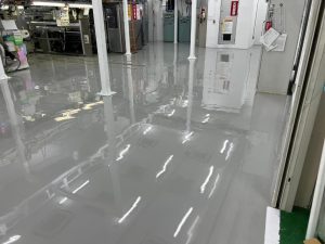 製造工場/エポキシ流し延べペースト工法-茨城県