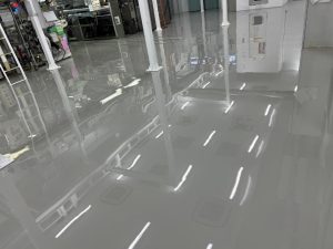 製造工場/エポキシ流し延べペースト工法-茨城県