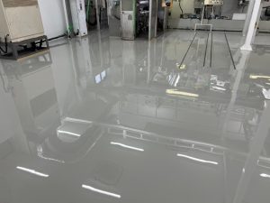 製造工場/エポキシ流し延べペースト工法-茨城県