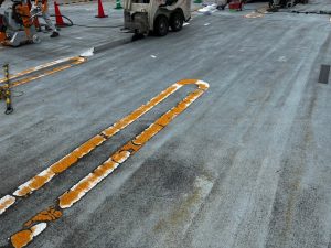 店舗駐車場/FRP防水撤去-長野県