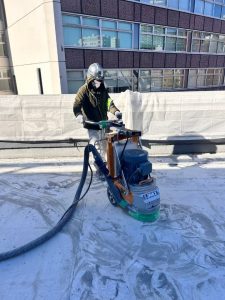 商業施設駐車場/ウレタン防水撤去､剥がし､研磨､ハツリ､アスコン撤去-東京都