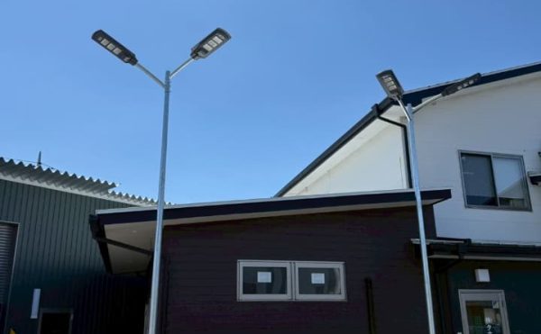 ソーラーLED電柱設置-群馬県