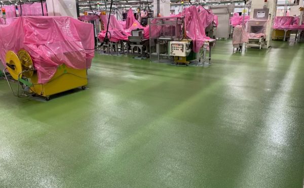 食品工場/床改修工事-群馬県