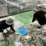 福祉施設厨房/床部分補修工事-埼玉県